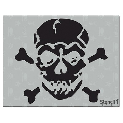 Stencil1 Jolly Roger - Stencil 8.5" x 11"