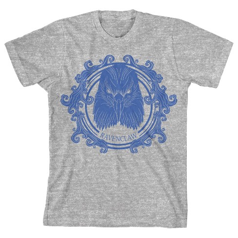 Harry Potter Ravenclaw House Crest Men's Navy Heather T-shirt-Small