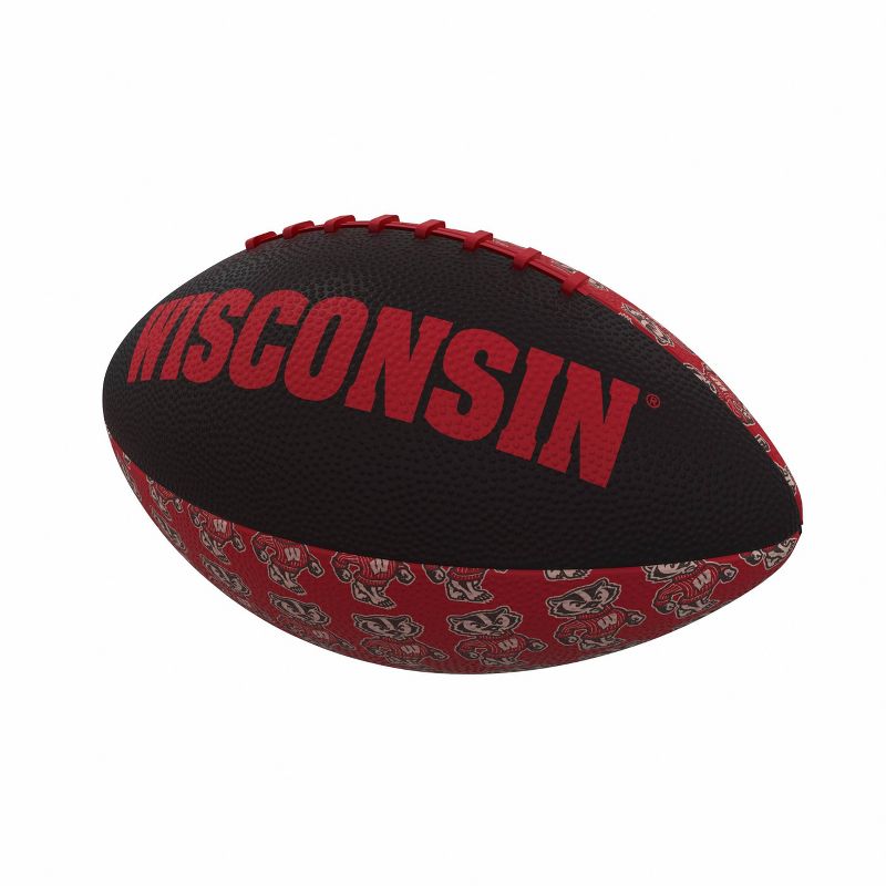 NCAA Wisconsin Badgers Mini-Size Rubber Football, 1 of 5