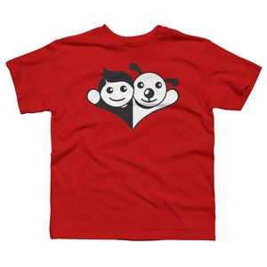 Boy's Design By Humans Doggy Friend By graphicganga T-Shirt - 1 of 3