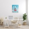 Stupell Industries The Poconos Red Ski Trolly Snowy Mountain Hill, 24" x 30" - 2 of 4