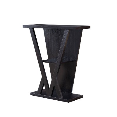 Nebra 3 Shelf Console Table Espresso - HOMES: Inside + Out