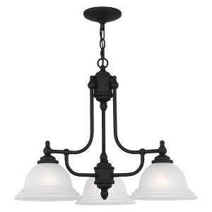Livex Lighting North Port 3 - Light Chandelier in  Black - 1 of 1