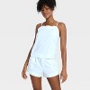 Women's Cotton Blend Tank Top and Shorts Pajama Set - Auden™ - 3 of 4