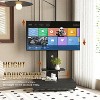 Dolonm Adjustable Height TV Stand with Wheels & Pull-Out Drawer for 32-75 Inch TVs, Mobile TV Cart for Living Room, Bedroom, Office - 4 of 4