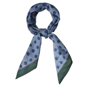 Allegra K Women’s Polka Dot Skinny Neck Scarves Double Sided Print Neckerchief Hairband - 1 of 4