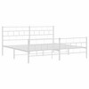 vidaXL Metal California King Bed Frame with Headboard, Heavy-Duty, Under-Bed Storage, No Mattress - 4 of 4