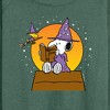Women's - Peanuts - Sorcerer Snoopy Woodstock Lightweight French Terry Wide Neck Long Sleeve Shirt - 2 of 4