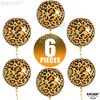 KatchOn, Leopard Balloons for Birthday Party - Big 22 Inch, Pack of 6 | Cheetah Balloons for Cheetah Birthday Decorations - 4 of 4