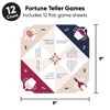 Big Dot of Happiness But First, Wine - Wine Tasting Party Cootie Catcher Game - Conversation Starters Fortune Tellers - Set of 12 - 4 of 4