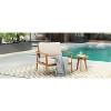DOMETOUR Mid-Century Modern Outdoor Lounge Chair with Cushions – Stylish and Durable Wood Frame Chair for Patio, Garden, or Balcony - 4 of 4