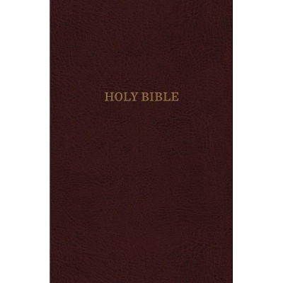 KJV, Reference Bible, Personal Size Giant Print, Bonded Leather, Burgundy, Indexed, Red Letter Edition - Large Print by  Thomas Nelson