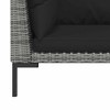 Cushions Half Round Poly RattanPatio Sofas vidaXL - 4 of 4