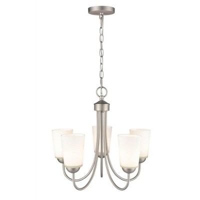 Millennium Lighting Ivey Lake 5 - Light Chandelier in  Satin Nickel