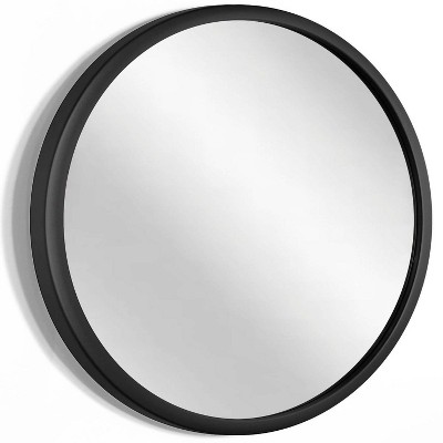 Elegant 22" Silver Round Bathroom Wall Mirror