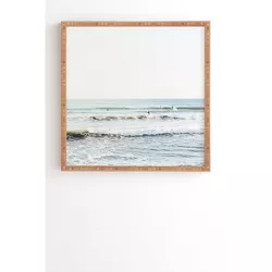 12" x 12" Bree Madden Surfer's Point Bamboo Framed Wall Poster - Deny Designs