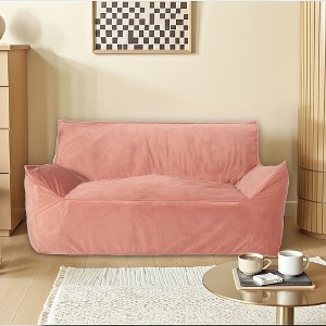 Christopher Knight Home Jeremy Modern 2-Seater Velvet Bean Bag Chair with Armrests - 1 of 4