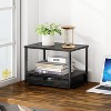Simple Trending 2 Tier Desktop Printer Stand with Sliding Wood Storage Drawer - 4 of 4