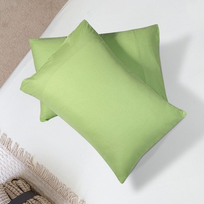 Sage Green Microfiber Standard/Queen Pillowcases with Envelope Closure