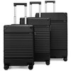 ELLE Luggage Checked Belleville 3pc Expandable Retro Spinner Hardside Suitcase Set - 2 of 4