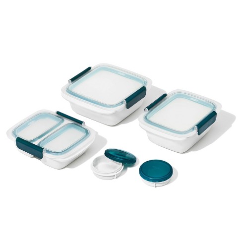 Oxo Prep And Go 10pc Starter Food Storage Container Set Blue : Target