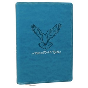 The Sketchbook Bible: The Complete Bible with Hundreds of Illustrations (Nkjv, Teal Leathersoft, Red Letter, Comfort Print) - by  Thomas Nelson - 1 of 1