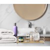 Evideco French Home Goods Bamboo and Metal Wire Bathroom Tray Organizer – Multi-Purpose Storage for Countertops - 2 of 4