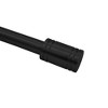 Versailles Lexington Ringlets Steel Heavy Duty Curtain Rods for Windows Set 86" - 144" Black - 3 of 4