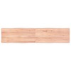vidaXL Table Top Light Brown 70.9"x15.7"x(0.8"-1.6") Treated Solid Wood Live Edge - 2 of 4