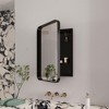 OUTSUPPLY Recessed Metal Modern Bathroom Storage with Mirror, Framed Medicine Cabinet with Adjustable Shelves - 4 of 4