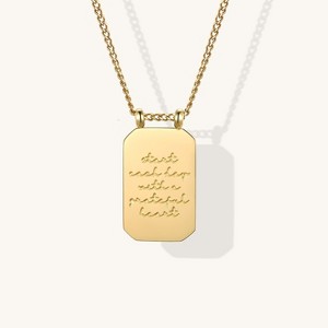 Start Each Day With A Grateful Heart - Necklace Yellow Gold One Size - 1 of 4