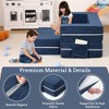 3pcs Kids Couch Toddler Couch, Modular Kids Play Couch for Playroom Convertible Sofa Foam Play Couch, Removable Cover - 4 of 4