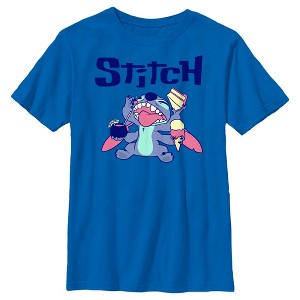 Boy's Lilo & Stitch Munchies Stitch T-Shirt - 1 of 4