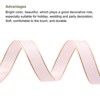 Unique Bargains Double Face Wide Satin Ribbon with Gold Edges for Wedding Bouquet - 3 of 4