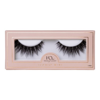 House of Lashes Iconic Mini Full Volume 100% Cruelty-Free Faux Mink Fibers False Eyelashes - 1pr