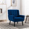 NicBex Velvet Accent Chair Modern Upholstered Armchair with Metal Legs,Side Chair with Lounge Seat for Living Room,Bedroom - 2 of 4