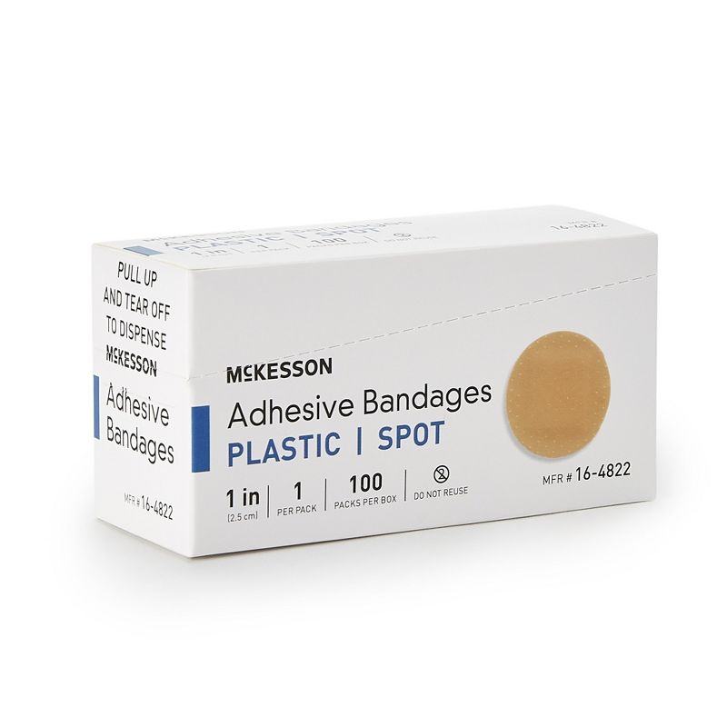McKesson Spot Adhesive Bandages, Flexible Plastic, 1 of 9