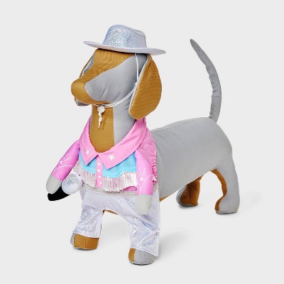 Glam Cowboy Dog and Cat Frontal Costume - Boots & Barkley™ Light Pink