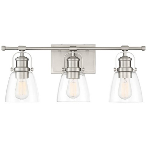 Possini Euro Design Modern Farmhouse Wall Light Brushed Nickel