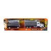 New Ray Kenworth W900 Dump Truck with Twin Dump Body White and Chrome "Long Haul Trucker" Series 1/43 Diecast - 2 of 3