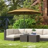 CAVINAS 9 FT Waterproof Patio Umbrella Umbrella for Sun All-Weather Shade for Gardens (Base Sold Separately), Tan - 4 of 4