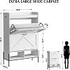 TROPOW Shoe Cabinet, Shoe Rack with 2 Flip Drawers, Freestanding Shoe Storage Cabinet for Front Door Entrance, Holds up to 24 Pairs of Shoes - 4 of 4