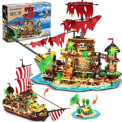 Insoon Pirate Ship Building Set, Maritime Adventure Great Gift for Boys Girls Ages 8+ Years