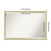 Amanti Art Incline Beveled Wood Framed Bathroom Vanity Wall Mirror - 3 of 4