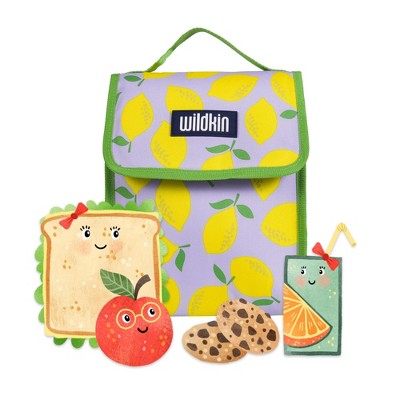 Wildkin Kids Insulated Lunch Box Bag (Lilac Lemonade)