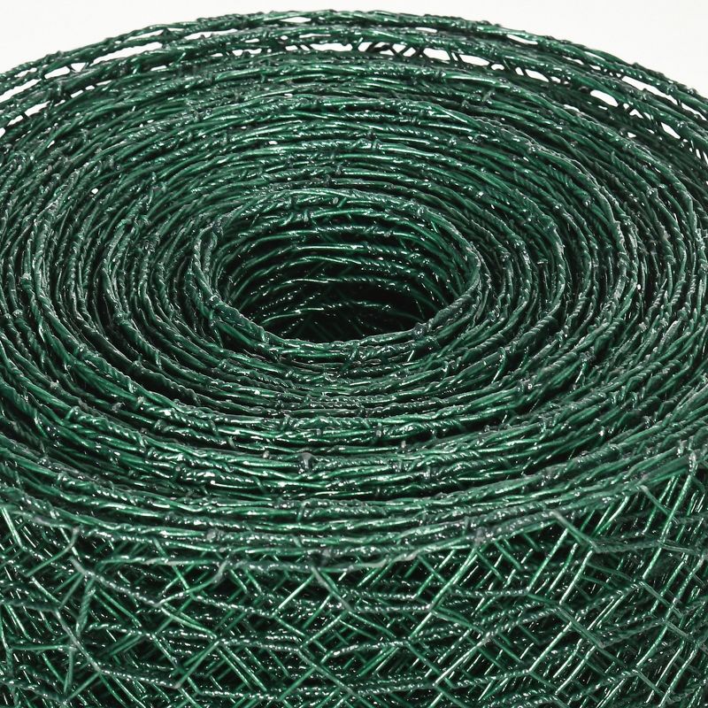 PawHut 39 in x 82 ft Chicken Wire Fence, Welded Wire Metal Roll Vegetables Garden Rabbit Fencing, Hexagonal Poultry Fence Wire, for Ducks, Gooses, 5 of 7