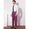 INSPIRE CHIC Men's Plaid Casual Regular Fit Flat Front Stretch Dress Pants - 4 of 4