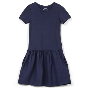Mightly Girls Fair Trade Organic Cotton Short Sleeve Drop Waist Dress - 1 of 4