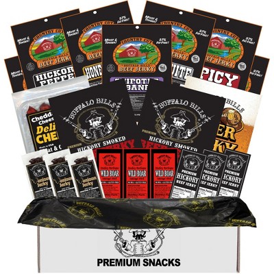 Buffalo Bills Low Calorie Jerky & More Gift Box (20 meat snacks with 70 calories or less)