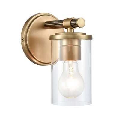 Elk Home Burrow 1 - Light Vanity in  Natural Brass